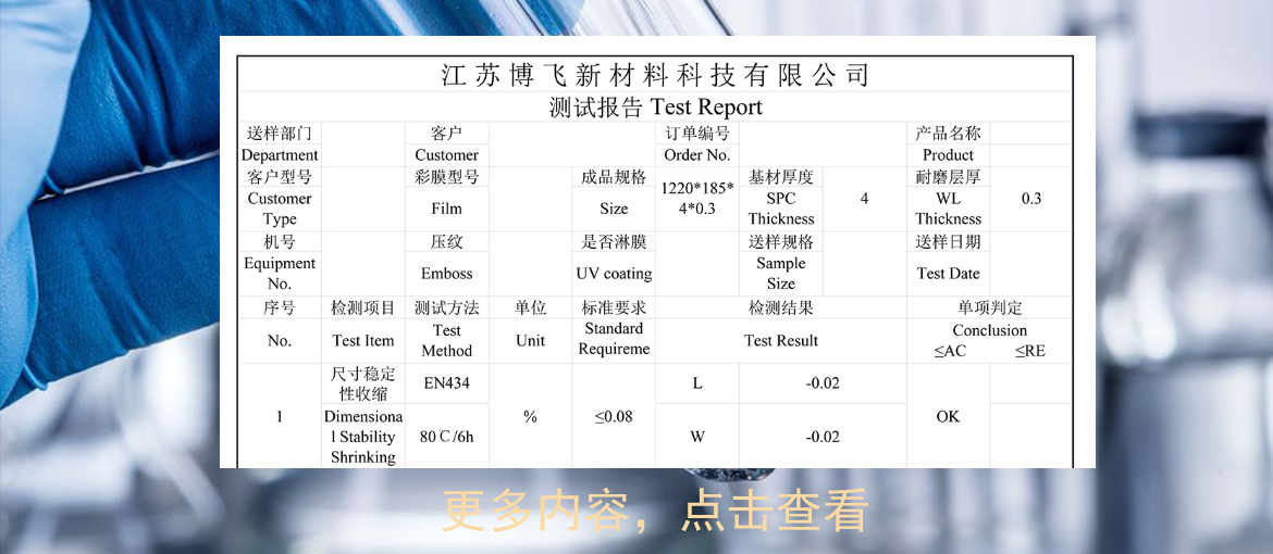 江苏博飞新材测试报告 | 亮出硬实力!